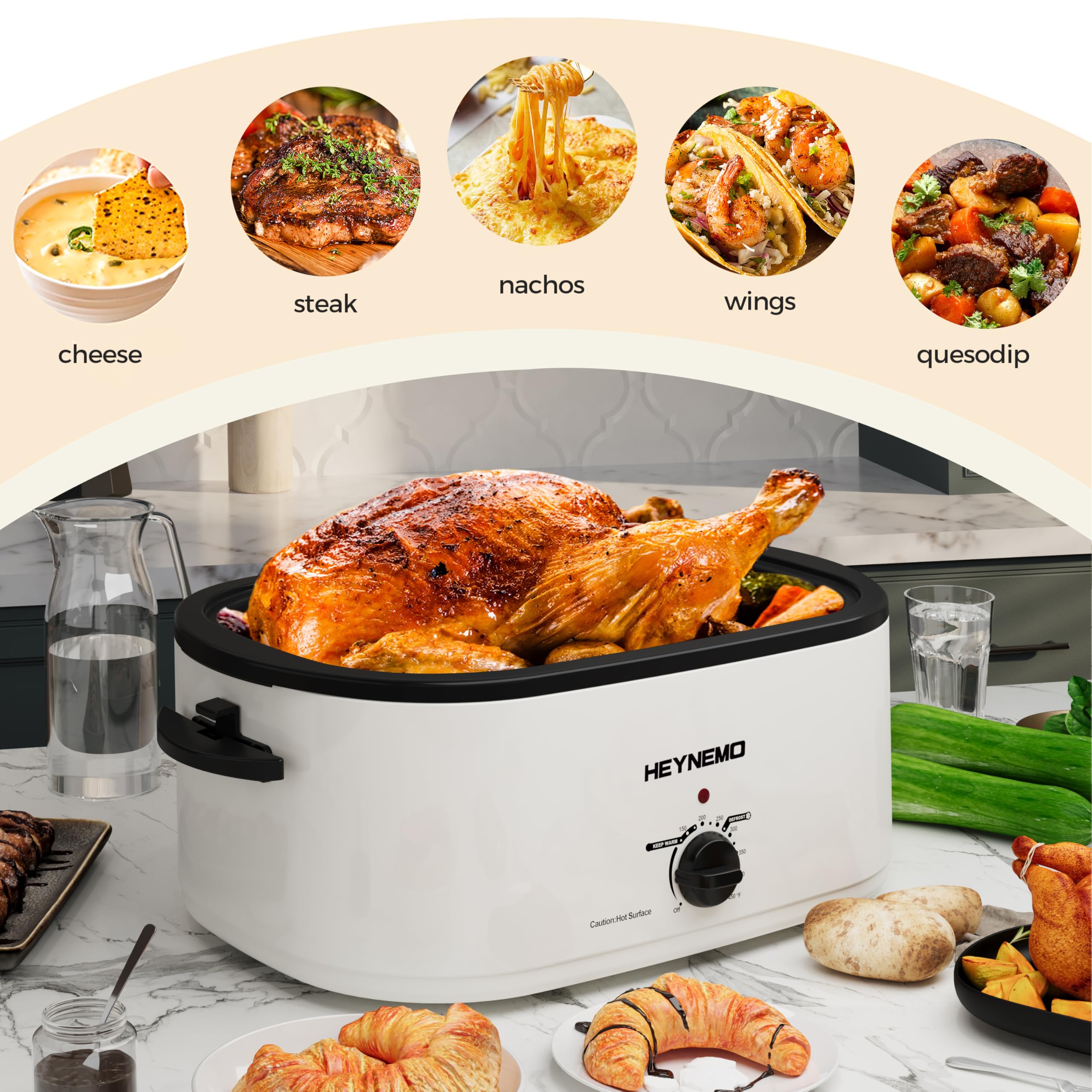 Kiss the Water Horno: tapa autorelleno distribuye calor para carnes jugosas