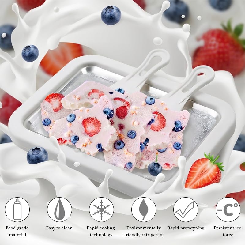 Kit de helado enrollado para casa con dos espátulas para mayor control.