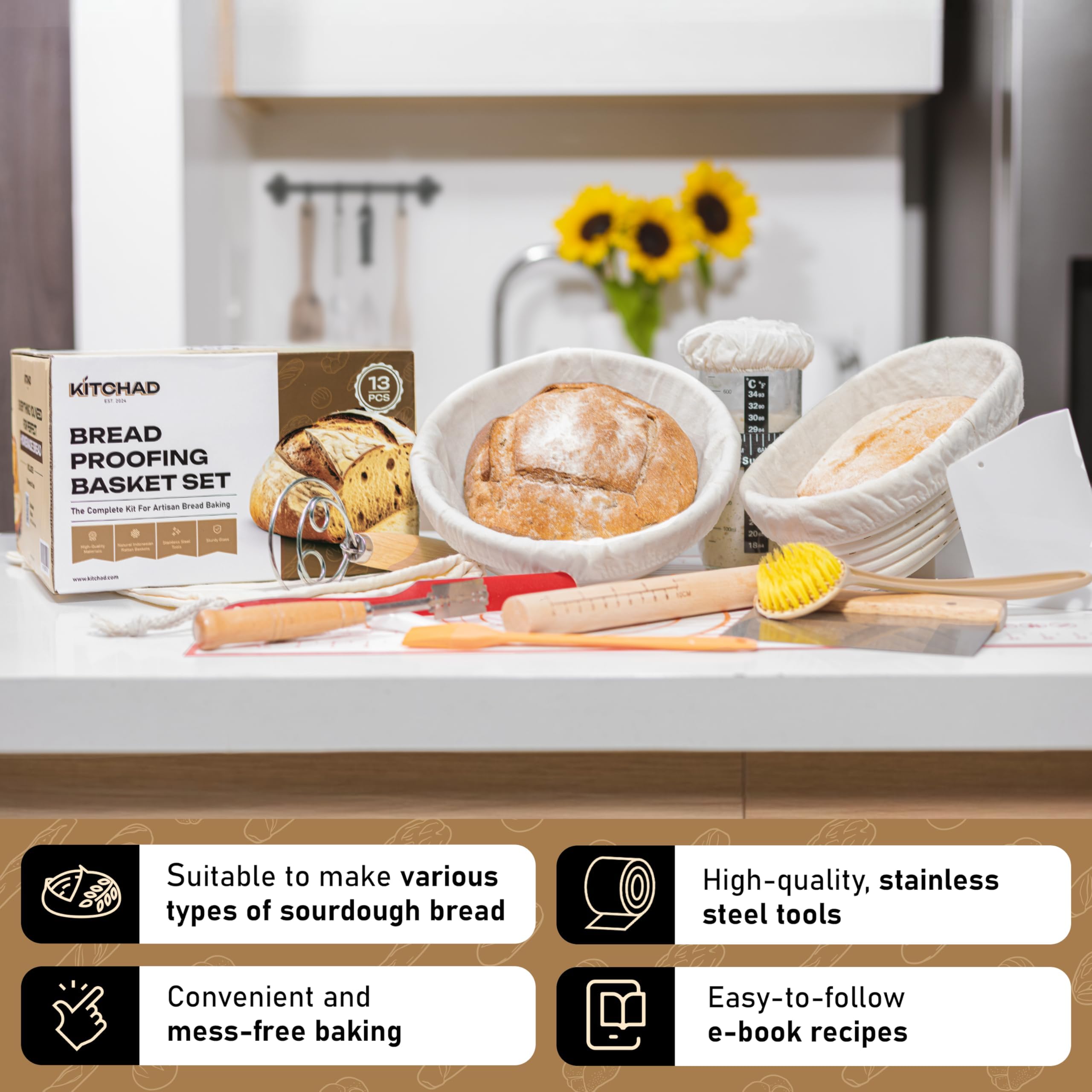 KITCHAD bolsa de almacenamiento mantiene utensilios y harinas ordenados.
