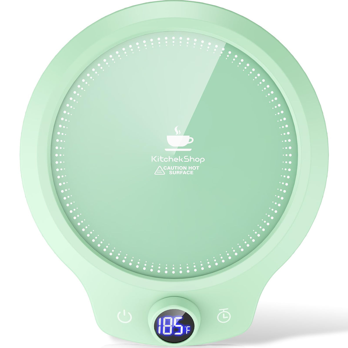 KitchekShop calentador de taza con cuatro ajustes, mantiene bebidas calientes todo el día.