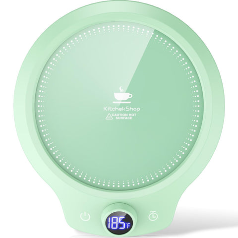 KitchekShop calentador de taza con cuatro ajustes, mantiene bebidas calientes todo el día.