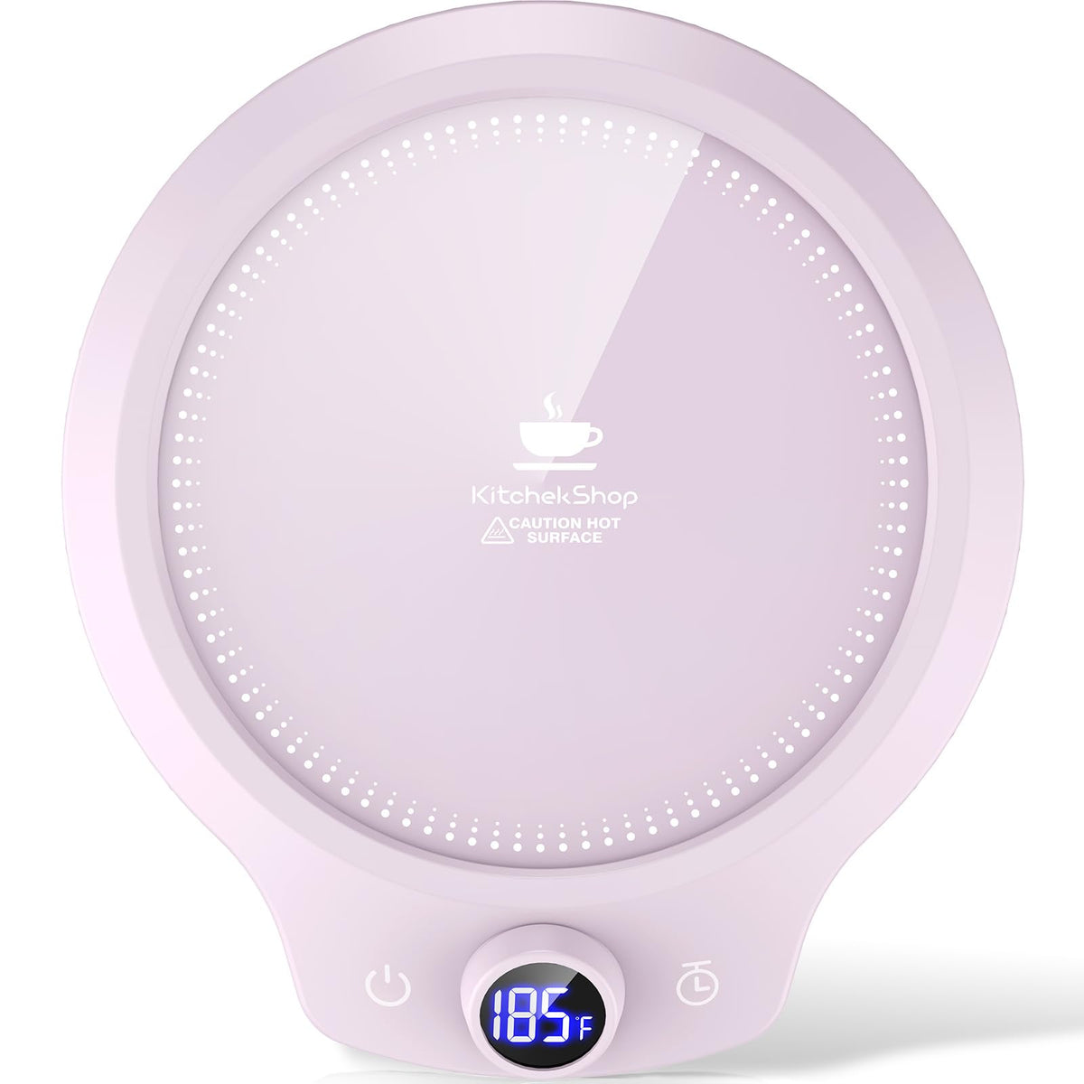 KitchekShop calentador de taza con placa calefactora para calentar bebidas de forma uniforme