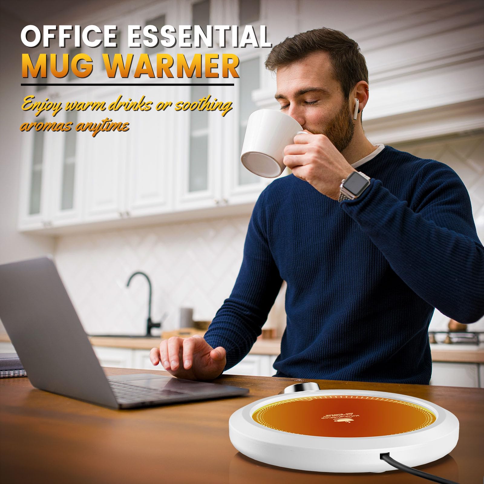 KitchekShop compatibilidad con tazas: funciona con cerámica y acero para diferentes vasos.