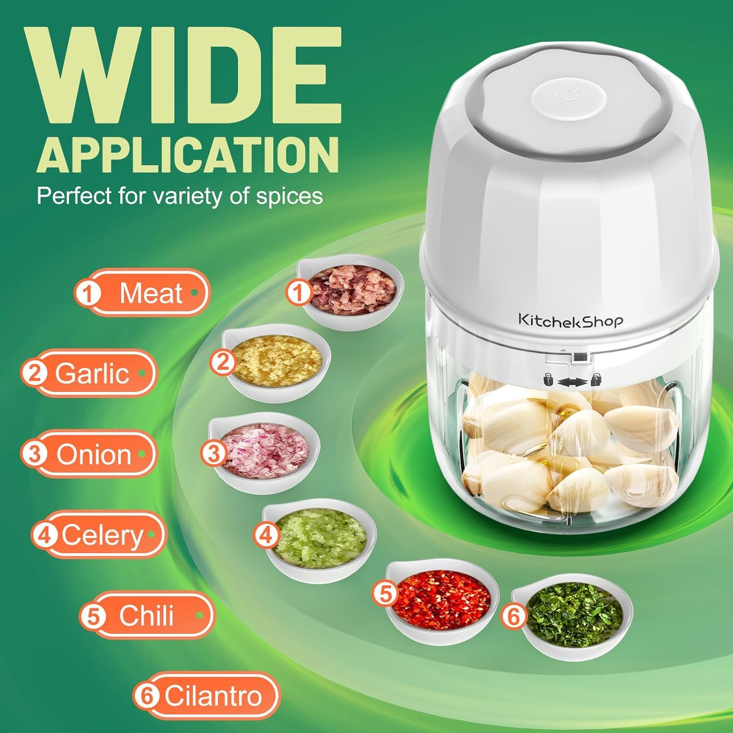 KitchekShop picadora-facil-limpieza: partes desmontables y lavables.