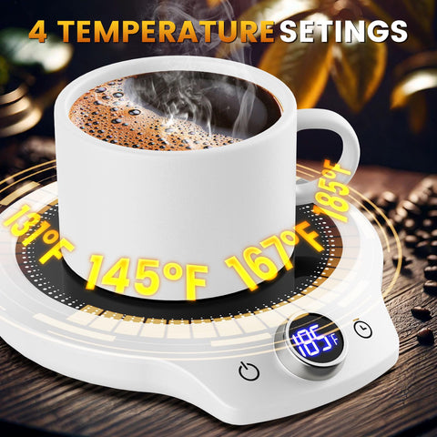 KitchekShop placa calefactora: base estable para calentamiento uniforme de la taza.