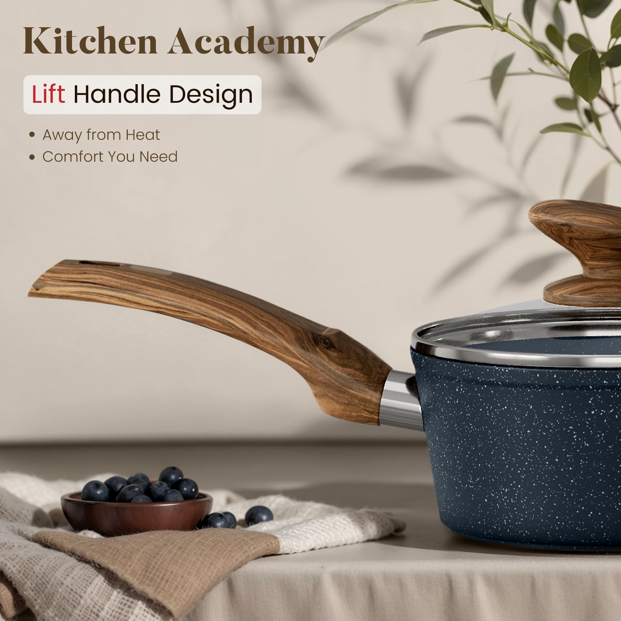 Kitchen Academy: cazo de 5 cuartos con tapa para grandes lotes