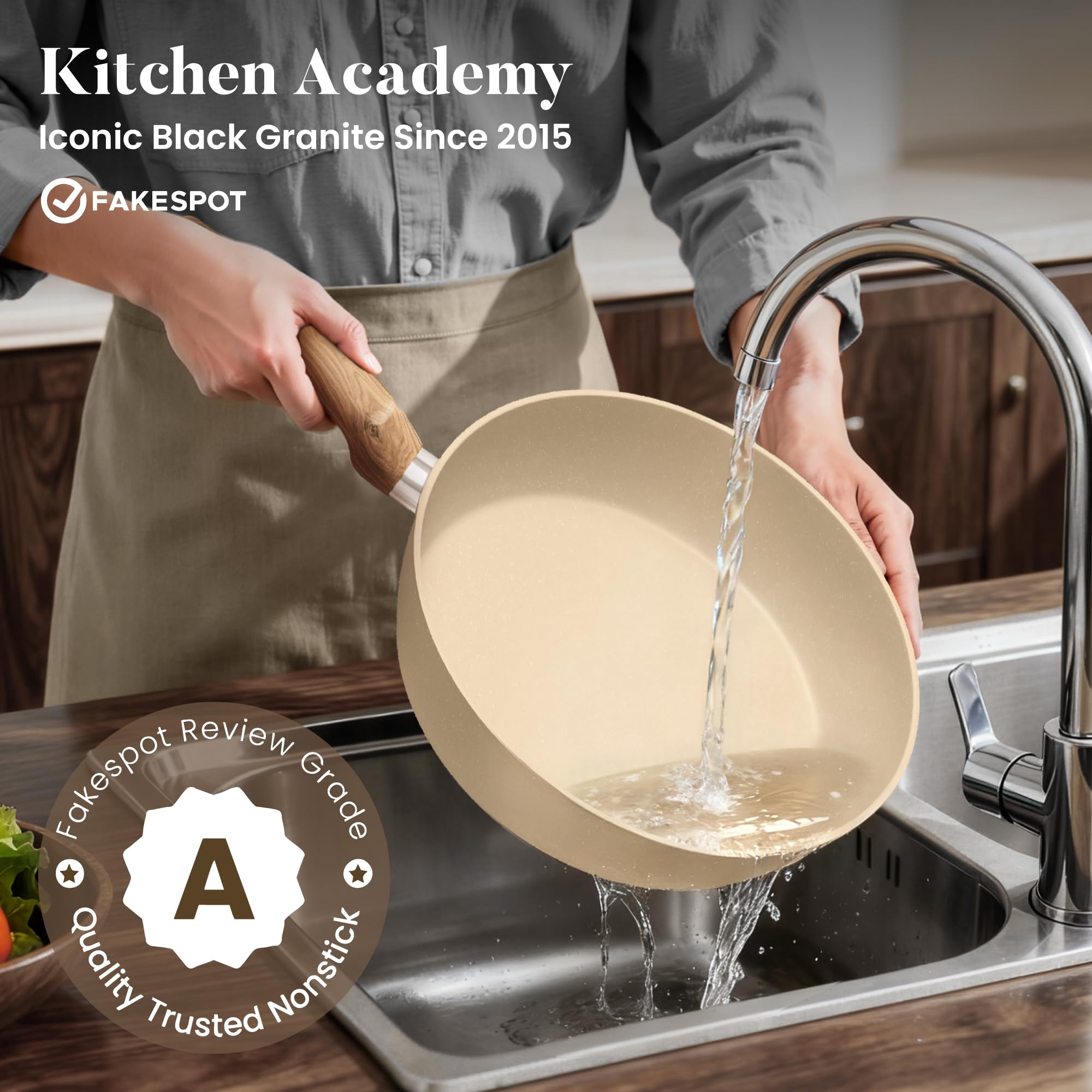 Kitchen Academy cazuela-3-litros-tapa para guisos y comidas