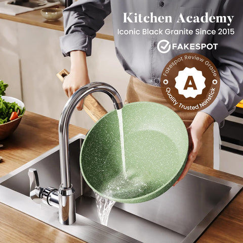 Kitchen Academy inducción compatible: funciona en cocinas de vidrio y gas.