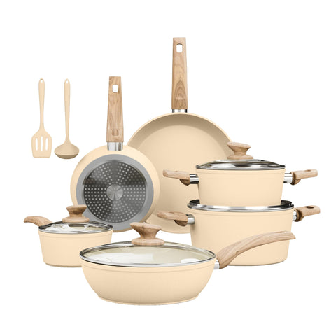 Kitchen Academy sarten-8-pulgadas antiadherente para saltear sin pegar y limpiar fácilmente