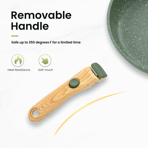 Kitchen Academy mango desmontable, diseño seguro y resistente al calor