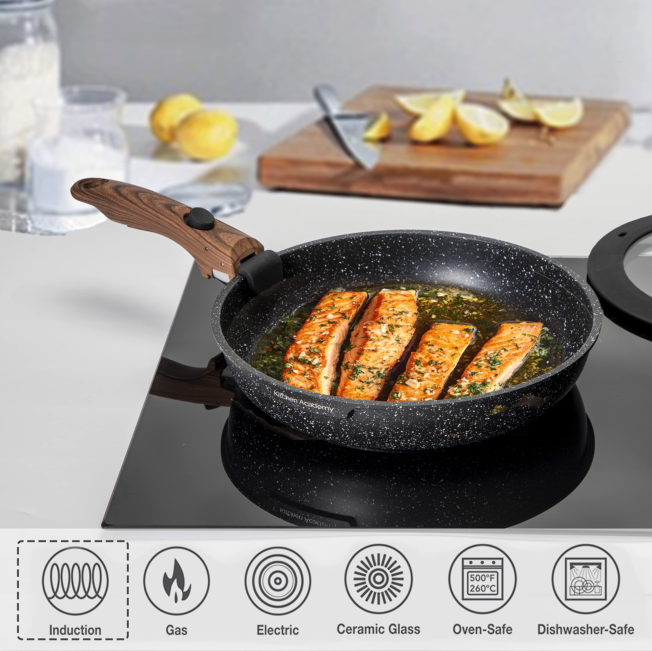 Kitchen Academy olla de 2 litros con tapa para RV y hogar