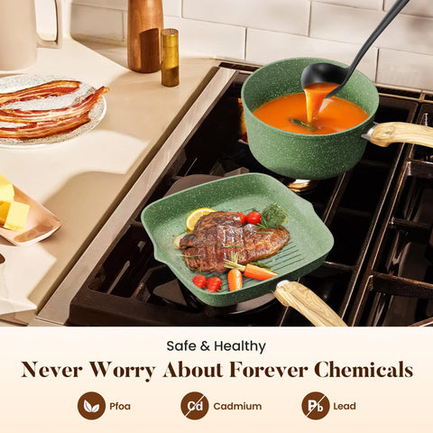 Kitchen Academy revestimiento antiadherente: menor aceite, cocción más limpia.