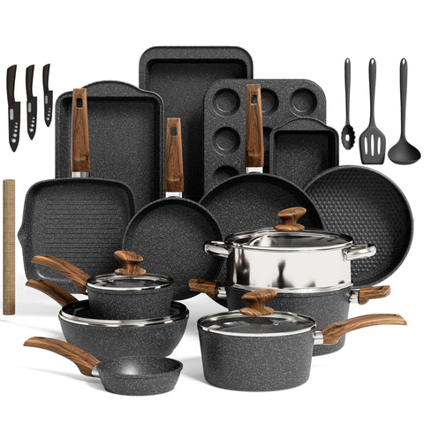 Kitchen Academy set inducción 30 piezas para inicio rápido en cocinas modernas