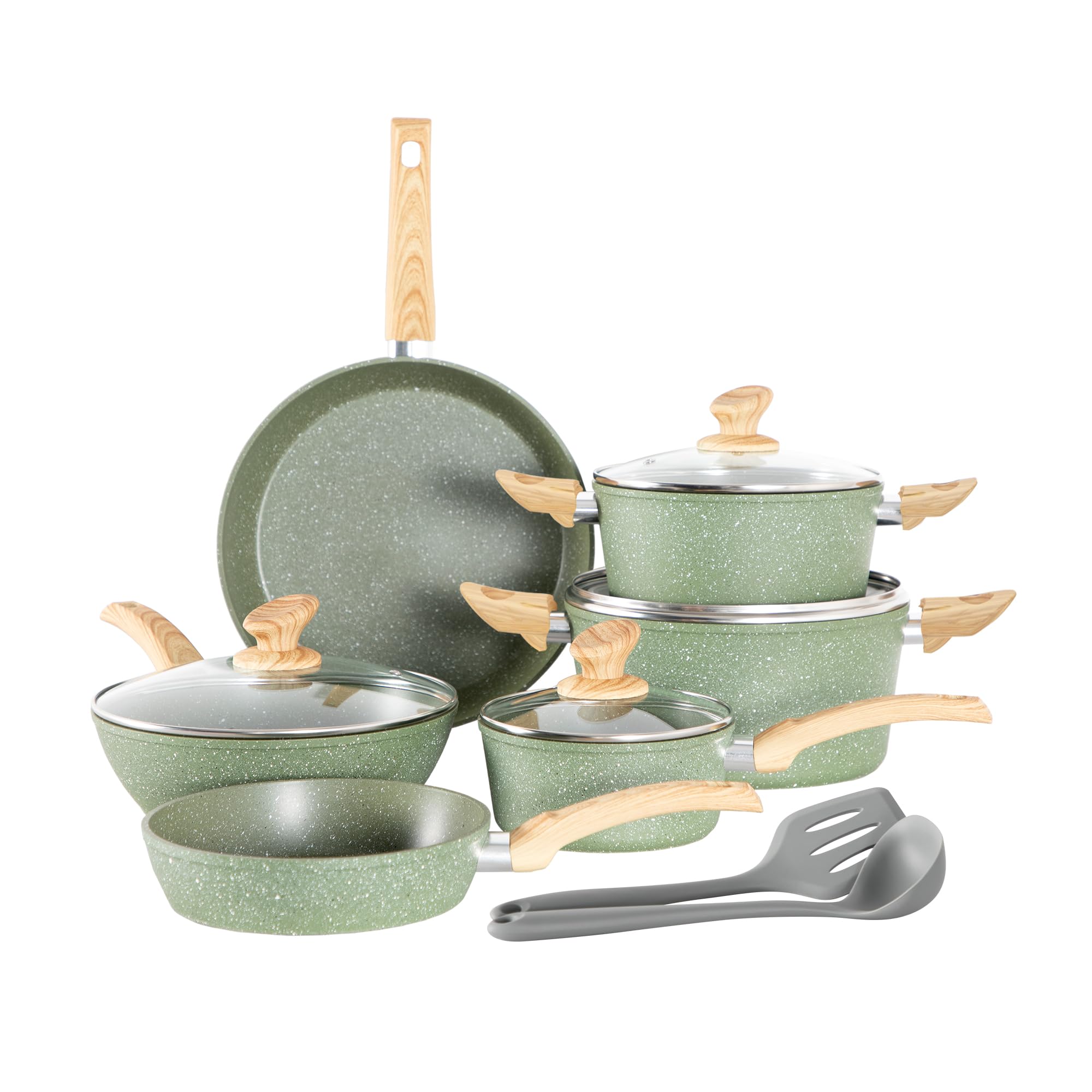 Kitchen Academy set de ollas y sartenes 12 piezas para cocinar sin pegar