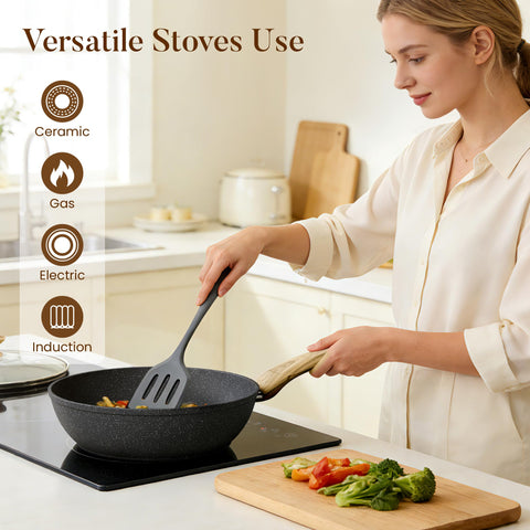 Kitchen Academy utensilios silicona 2 piezas, respetuosos con superficies antiarañazos