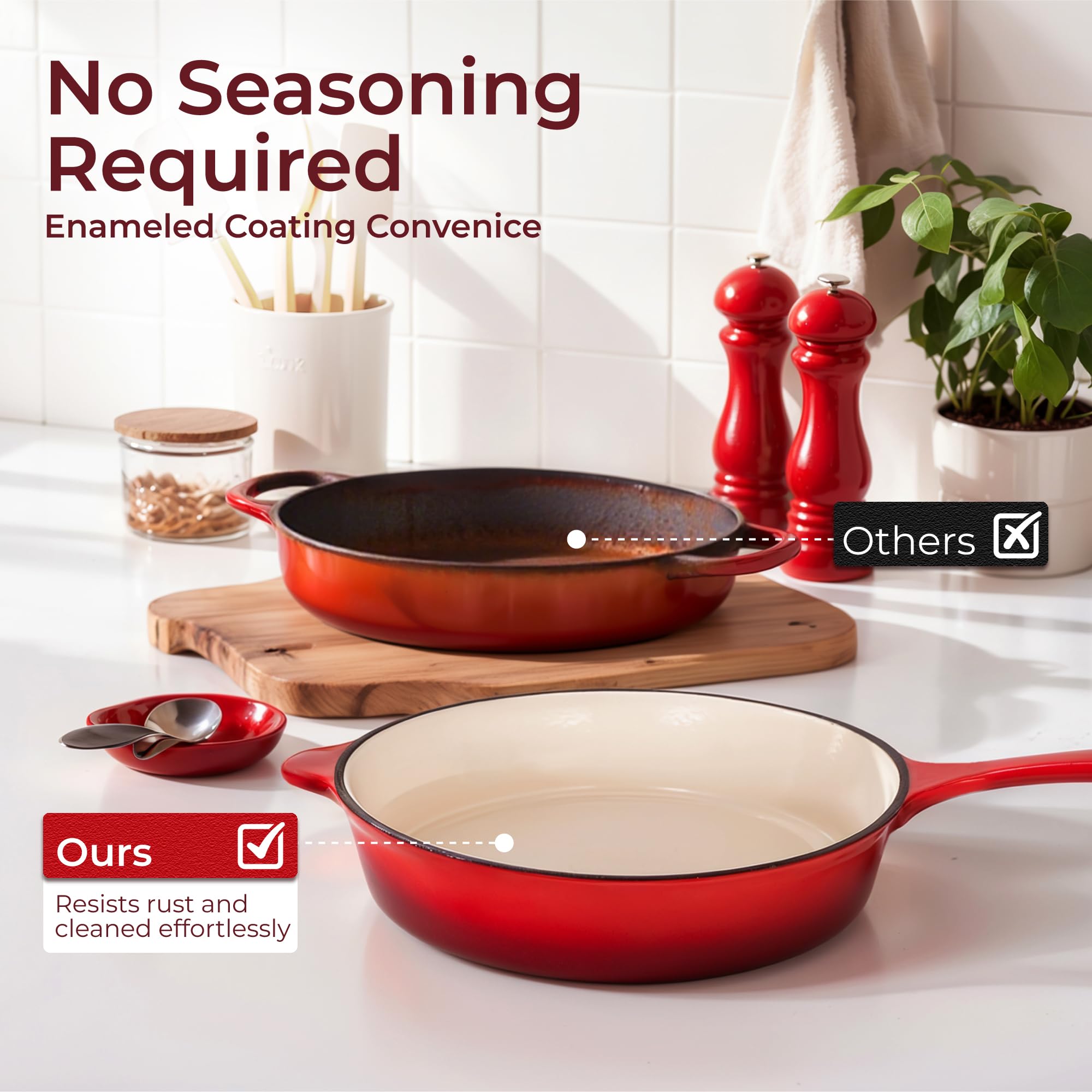 Wok Kitchen Academy de 3 cuartos con tapa esmaltada, ideal para salteados nutritivos.