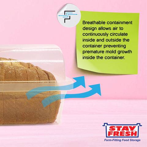 Kitchen Discovery Dimensiones compactas permiten almacenar pan en estantes.
