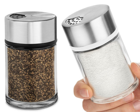 Kitchen-GO conjunto sal pimienta con tapas ajustables para sazonar con precisión