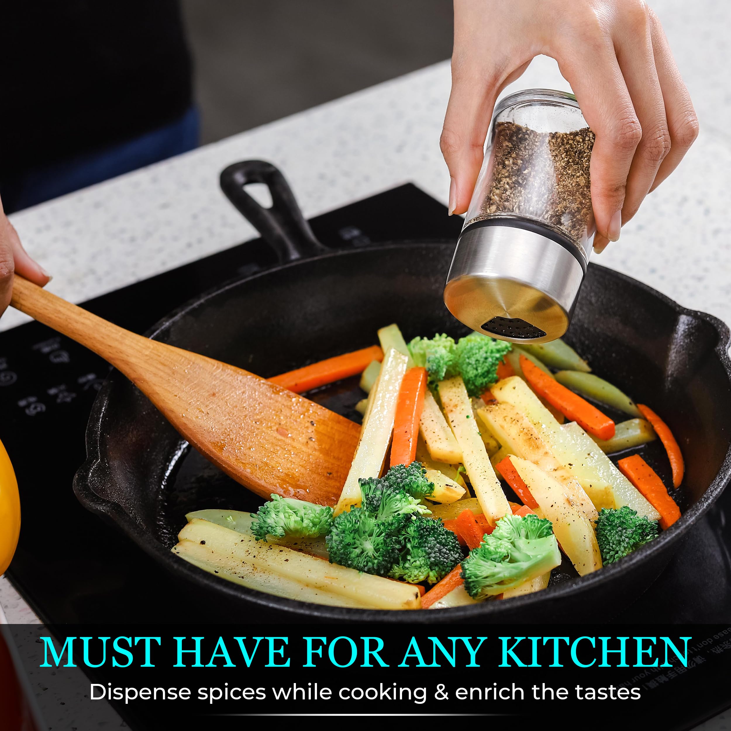 Control de cantidad Kitchen-GO para sazonar con exactitud en cada plato