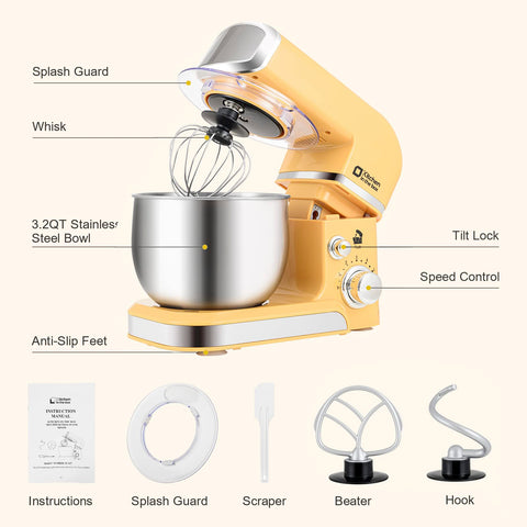 Kitchen in the box batidora 6 velocidades para mezclas suaves y densas