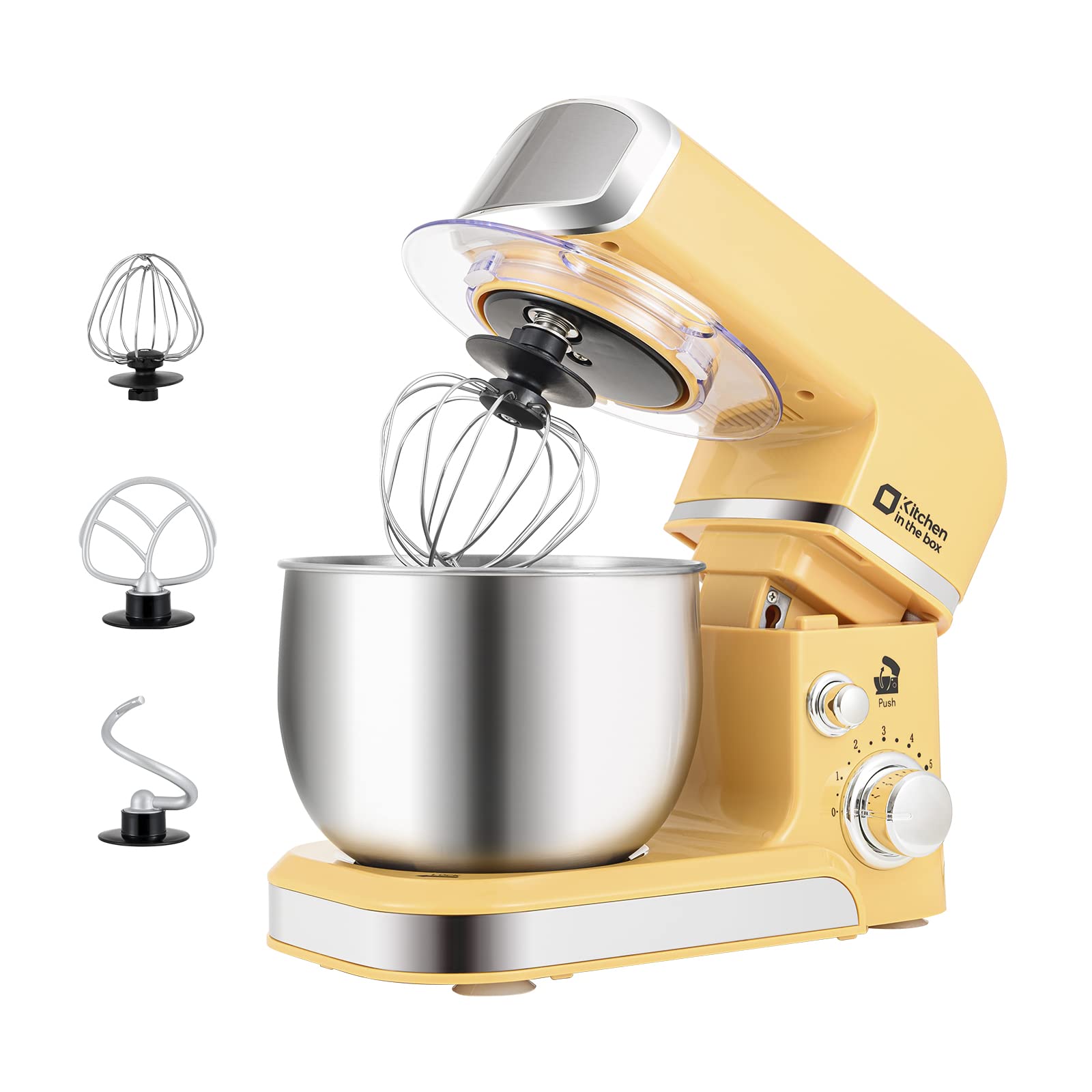 Kitchen in the box batidora-pie compacta con cubeta 3.2Qt para repostería diaria