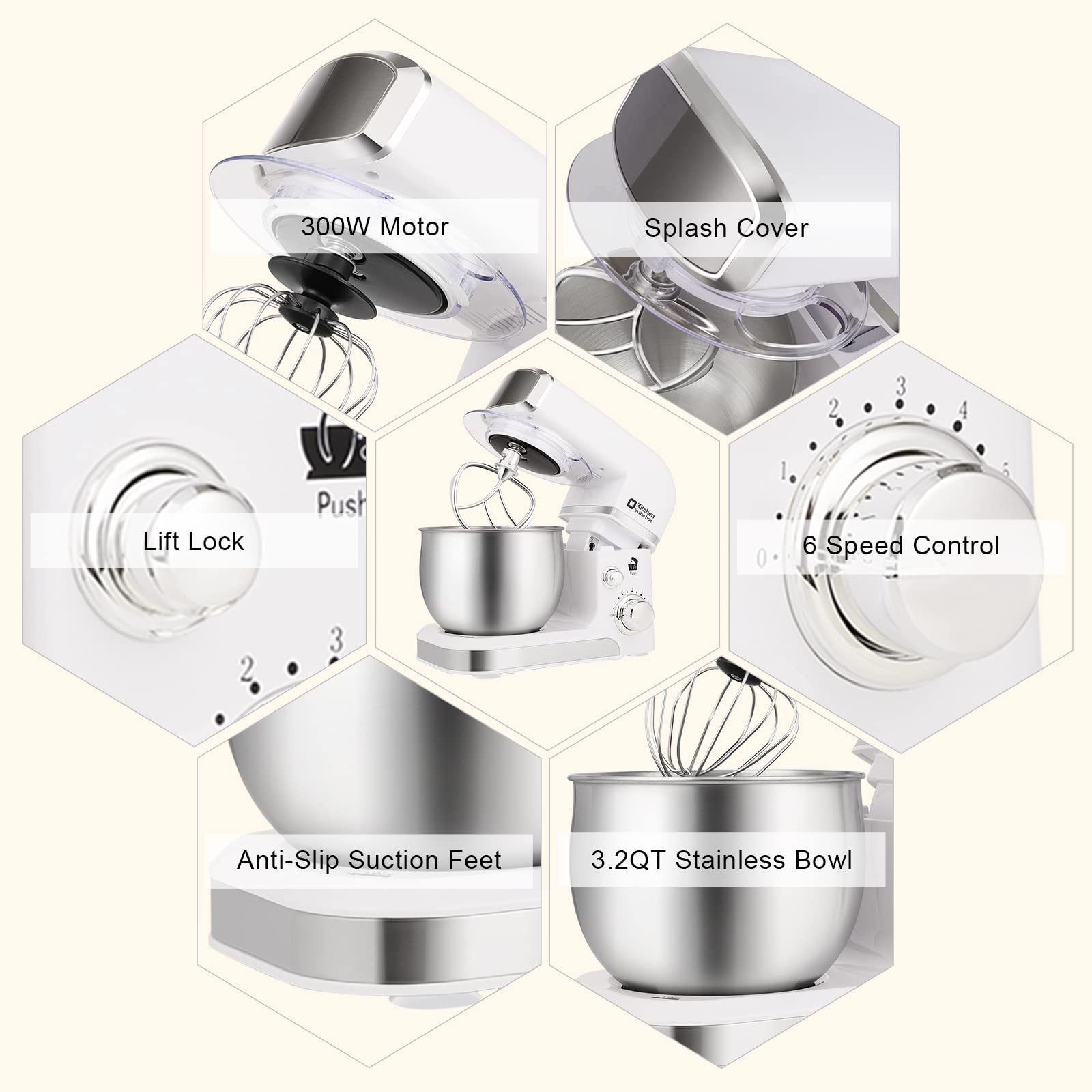 Bol de acero inoxidable de 3,2qt para mezclar recetas con facilidad