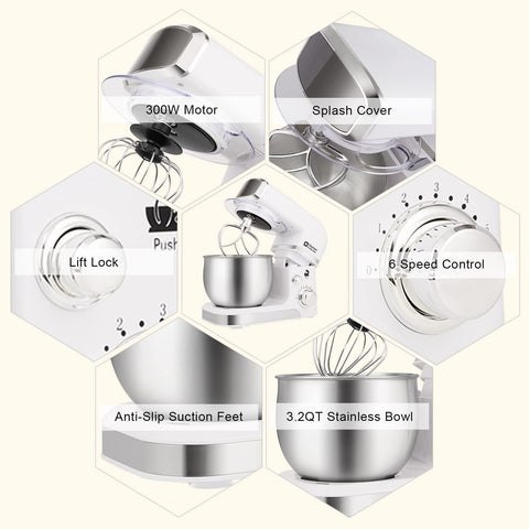 Bol de acero inoxidable de 3,2qt para mezclar recetas con facilidad