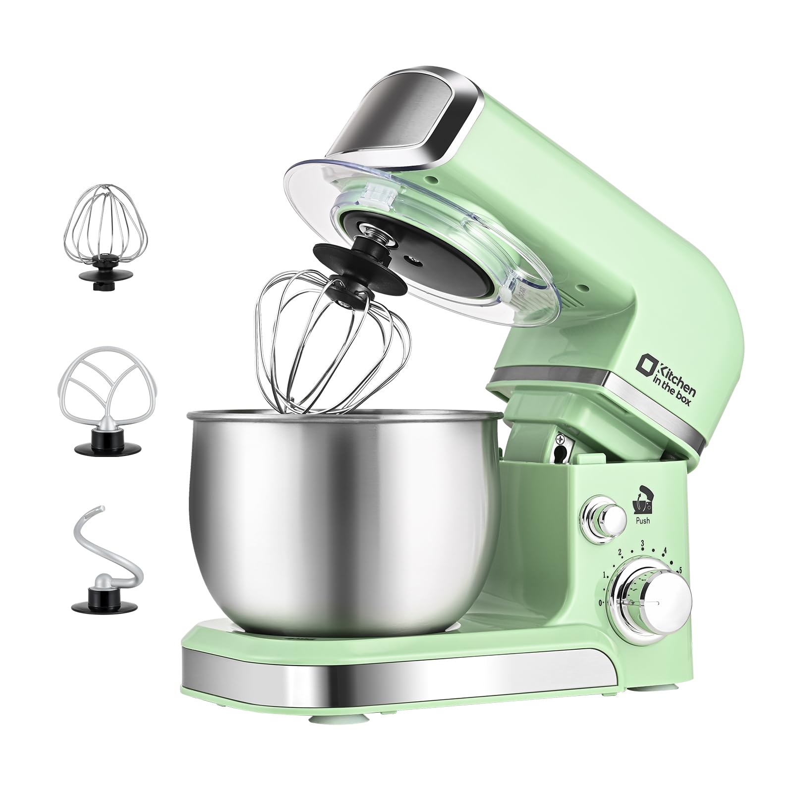 Kitchen in the box Mezcladora de pie mini verde para repostería diaria en casa