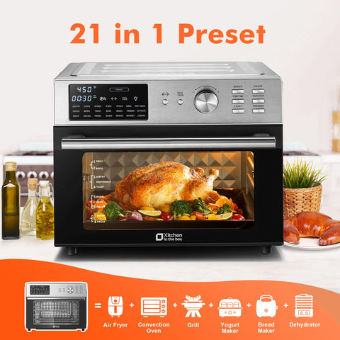Kitchen in the box: pollo asado en rotisserie de 7.7 libras para cena abundante