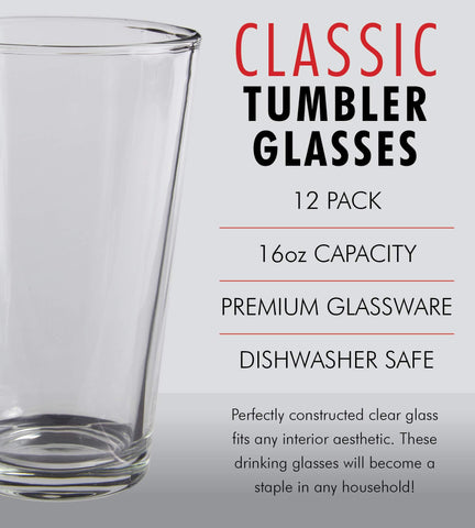 Vaso multiusos Kitchen Lux para agua, cerveza o cócteles.