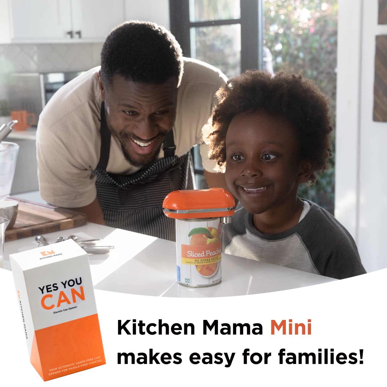 Pilas AA fáciles de conseguir permiten usar Kitchen Mama Mini donde quieras