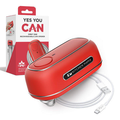 Kitchen Mama Orbit One abre latas sin esfuerzo para mayor comodidad en la cocina