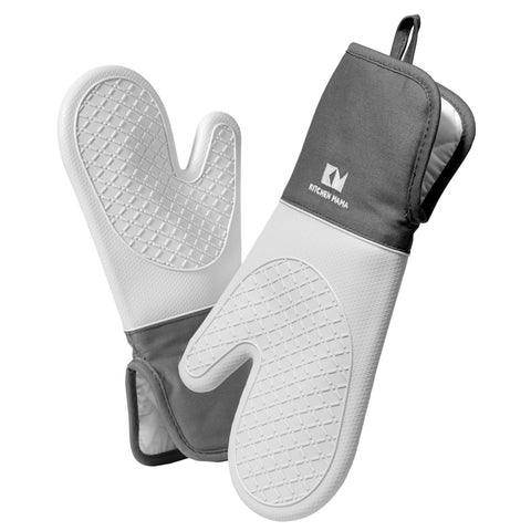 Guantes UltraShield de Kitchen Mama ofrecen agarre firme y resistencia al calor para hornear