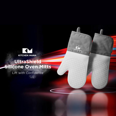 Guantes de silicona UltraShield de Kitchen Mama facilitan manipular ollas y bandejas calientes