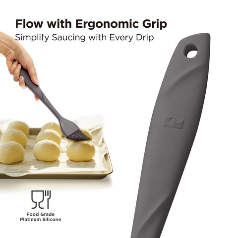 Pincel Kitchen Mama WaltzGrip para aceites y salsas, uso versátil.