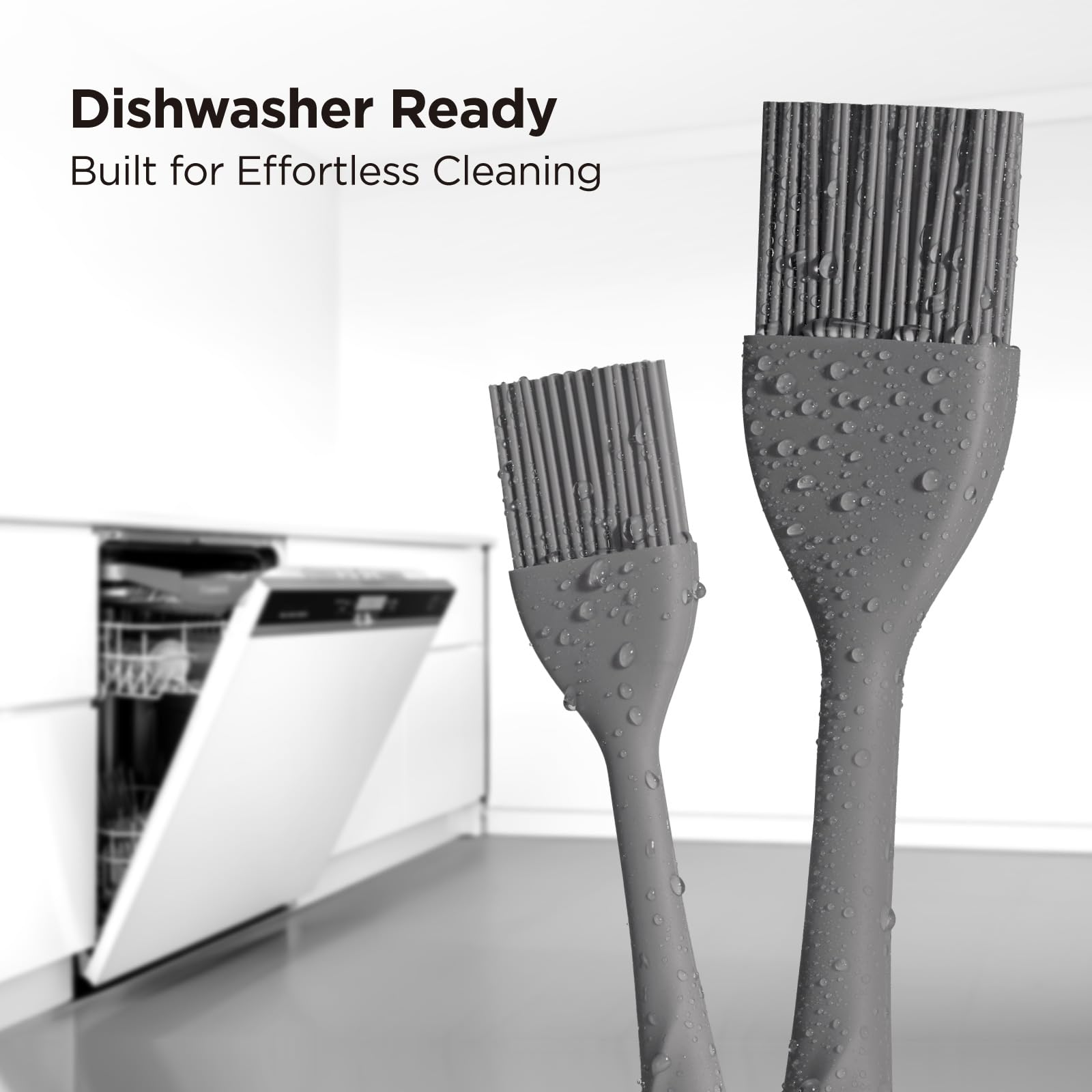 Puntas de silicona sin costuras de Kitchen Mama WaltzGrip para durabilidad.