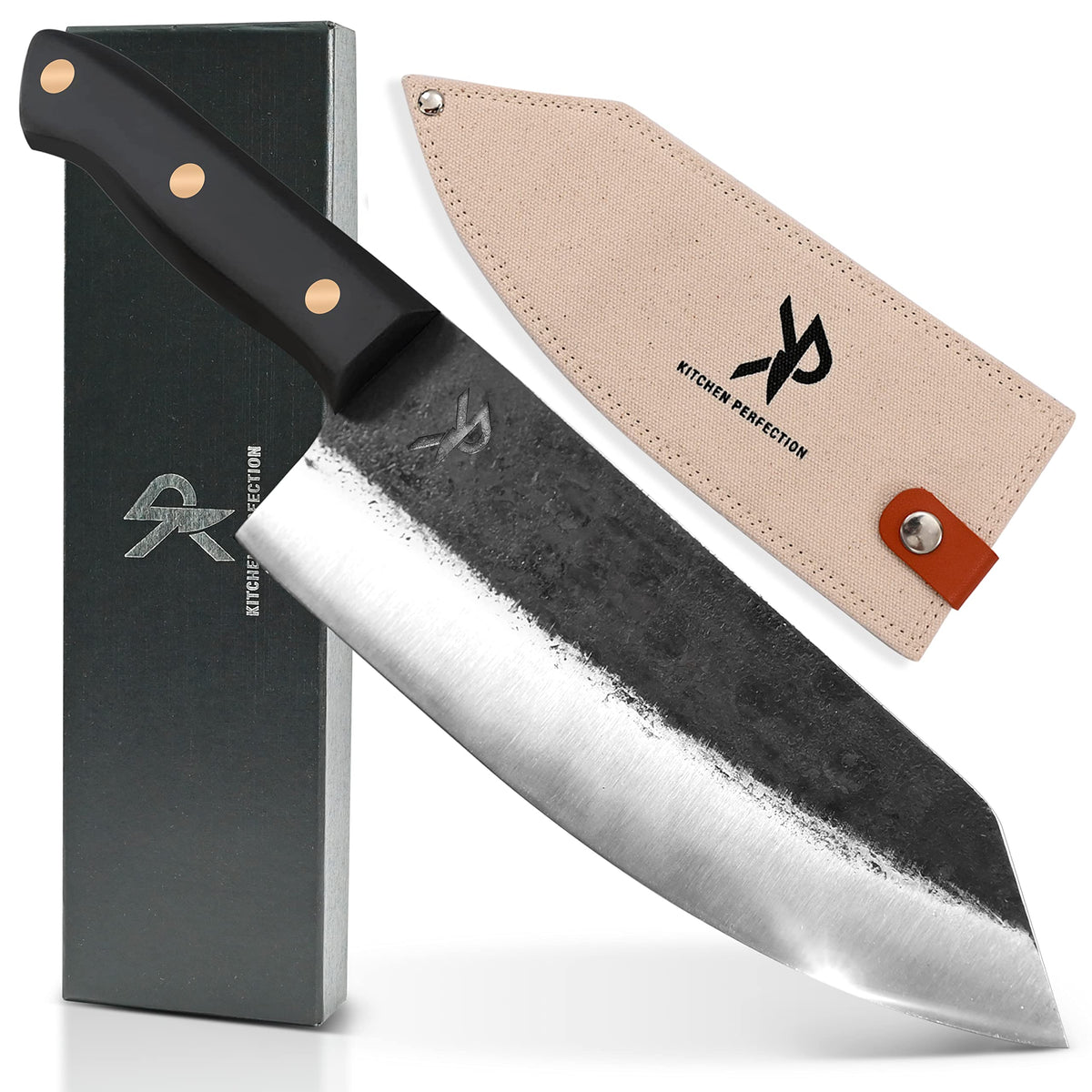 Cuchillo Kitchen perfection de 8'' para carne, afilado a mano y preciso.