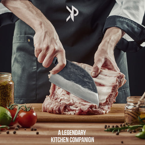 Mango pakkawood ergonómico de Kitchen Perfection con hoja de 7 pulgadas para uso cómodo.