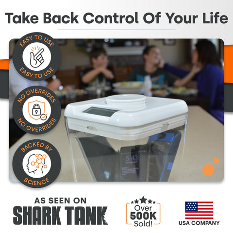 Kitchen Safe K-Safe, teléfono dentro, ayuda a reducir distracciones diarias.
