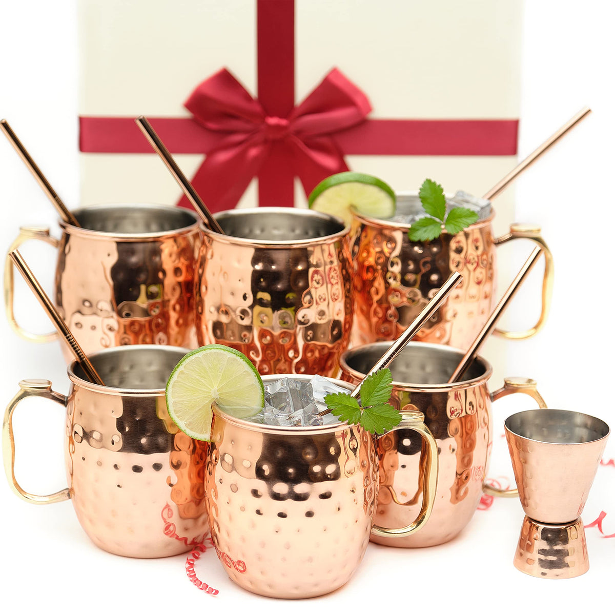 Taza Moscow Mule de Kitchen Science con interior de acero, ideal uso diario.