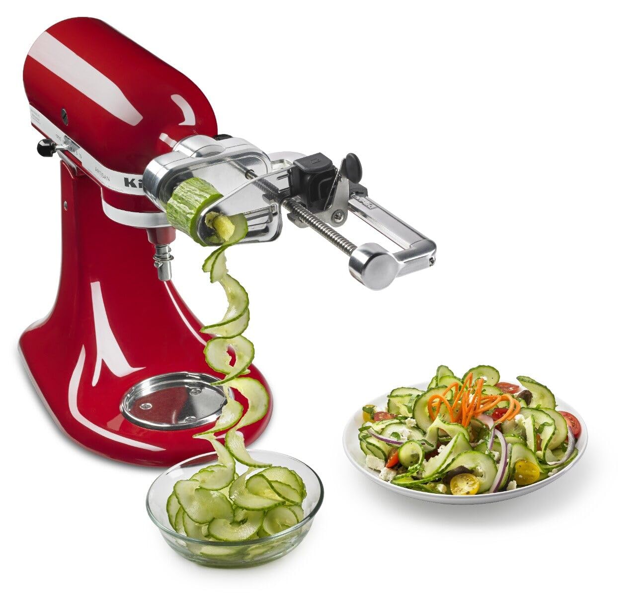 KitchenAid Spiralizer Plus storage case keeping blades neatly in place