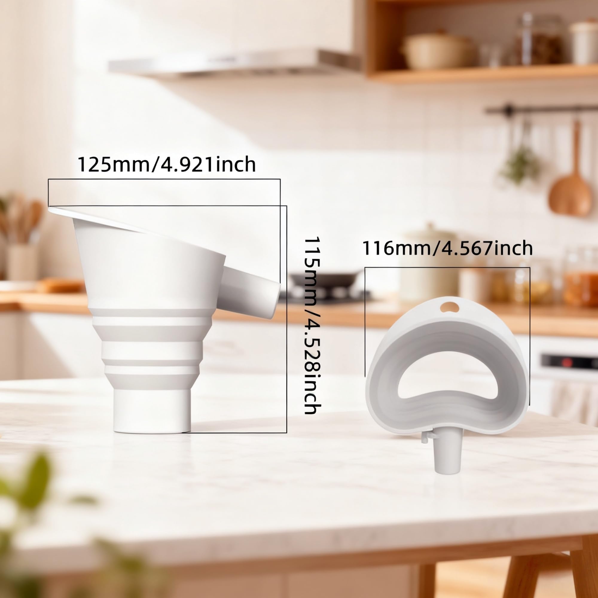 KitchenAid ahorro de espacio en el cajón de la cocina.