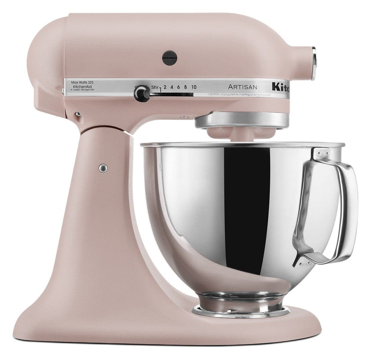 KitchenAid Artisan batidora con tazón de acero inoxidable y asa para lotes grandes