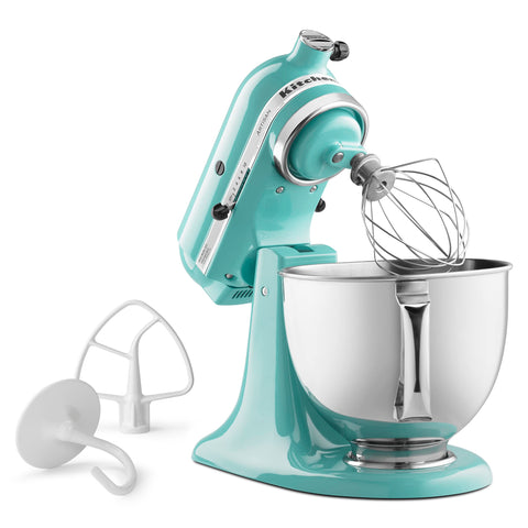 KitchenAid Artisan 5Qt cabezal inclinado facilita añadir ingredientes durante la mezcla