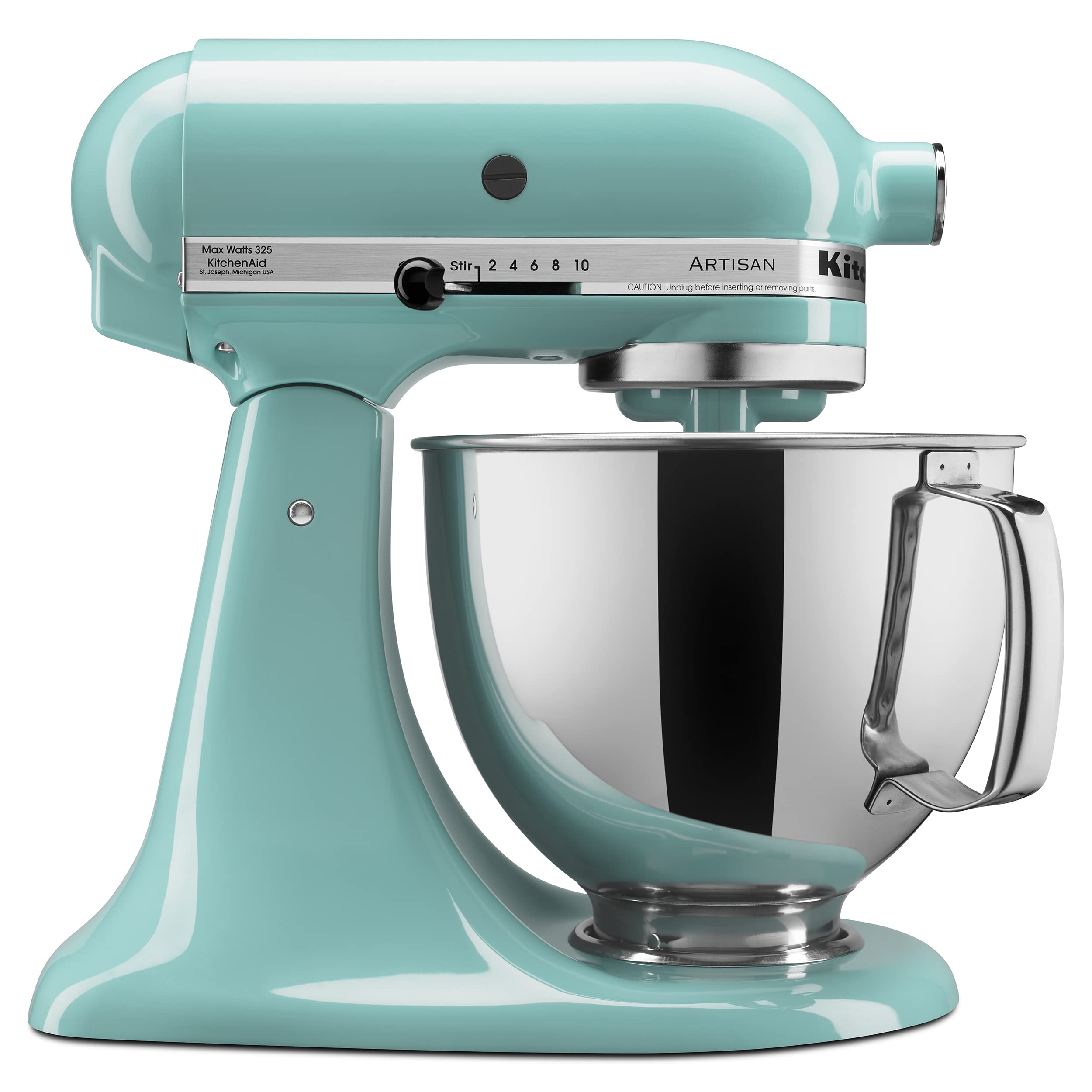 KitchenAid Artisan 5Qt con escudo vertido para verter sin goteos
