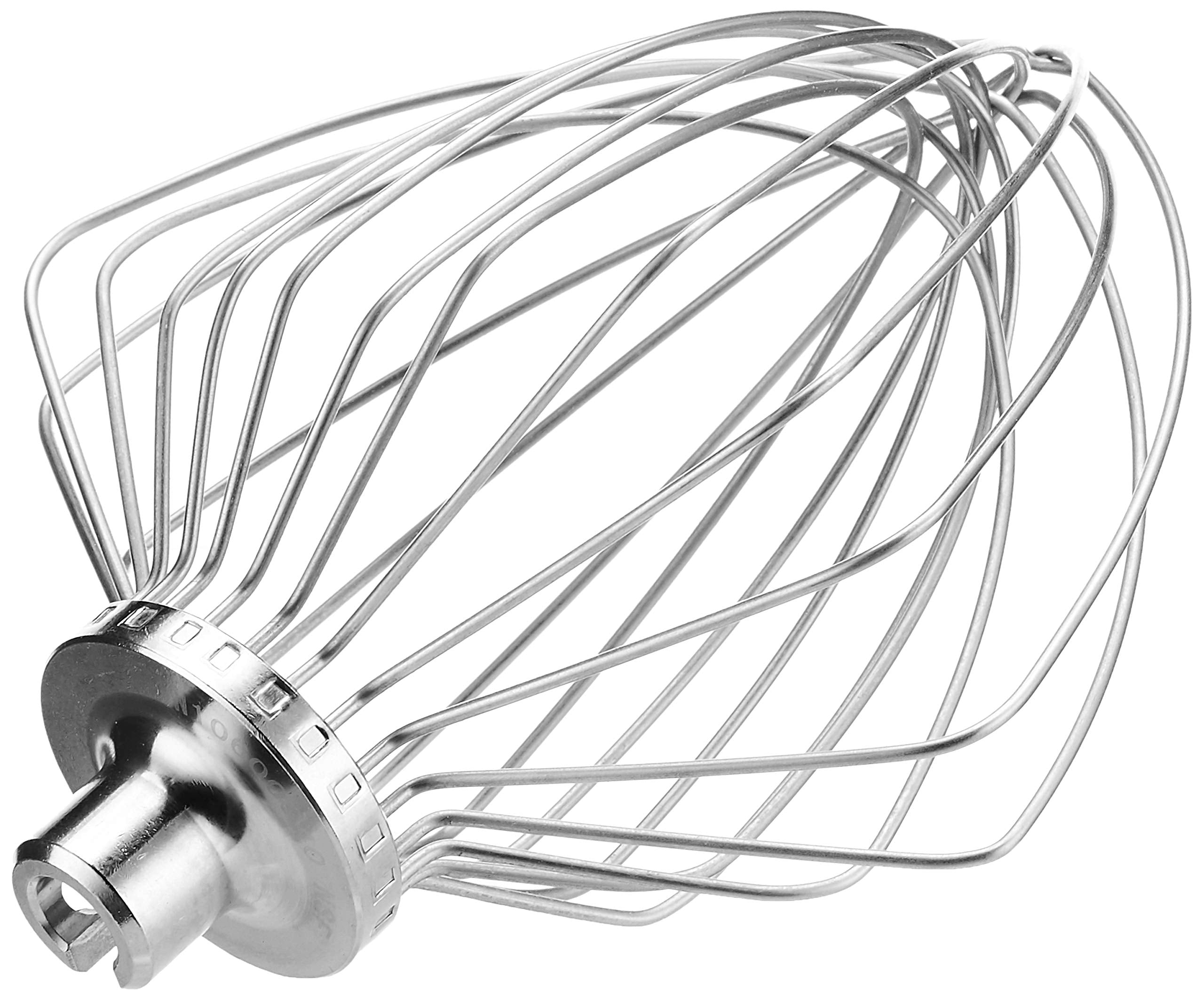 Batidor de alambre KitchenAid, acero inoxidable, apto para grandes lotes.