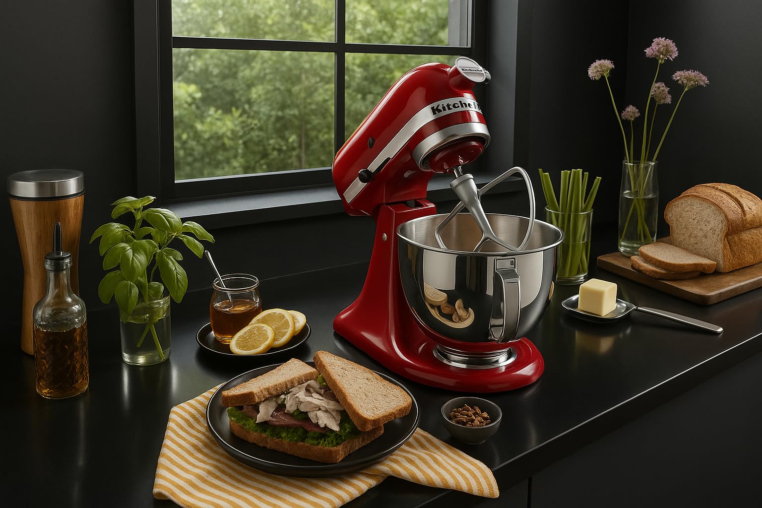 KitchenAid: acción planetaria de 67 puntos para mezcla homogénea sin raspar.