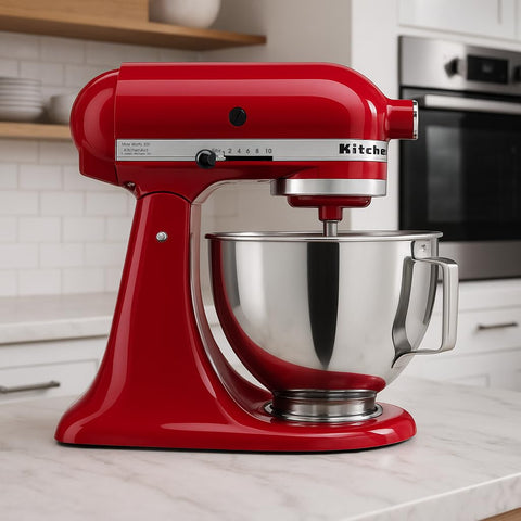 KitchenAid batidora de pie con bol de acero inoxidable para preparaciones de gran volumen.
