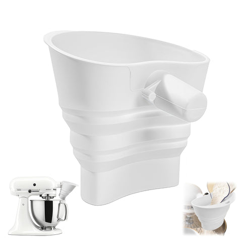 KitchenAid embudo de silicona plegable para ahorrar espacio en el cajón.