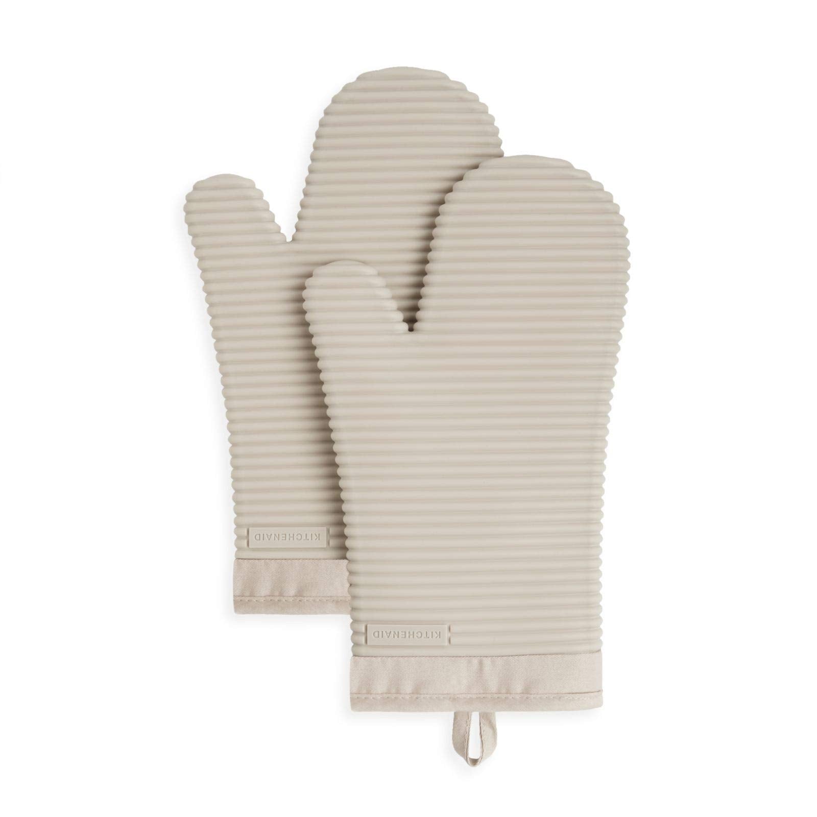 KitchenAid guantes de silicona frente mostrando diseño y tamaño, protección fiable